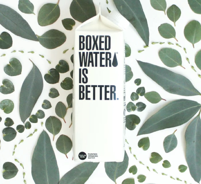 boxed water book mockup